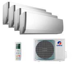 Мультисплит система на 4 комнаты Gree GWH09AGCXB-K6DNA4F/I (silver) x 4 / GWHD(28)NK6OO (LCLH)