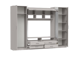 91.01 Вена шкаф многоцелевой Белый / Кашемир