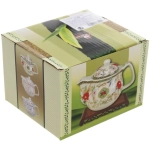 Чайник заварочный керамический 350мл с ситом «Цветочная фантазия»