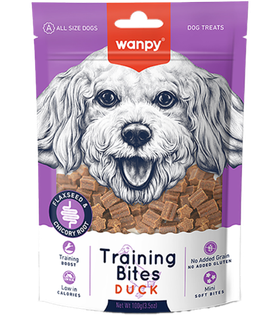 Wanpy Dog Лакомство для собак "Тренировочные кусочки" из утки 100гр.