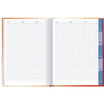 Тетрадь 128л., А5, клетка, Апплика "Венеция", обложка интегральная, мат. ламин., УФ лак, высечка 5 разделов, два цвета