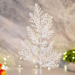 Украшение новогоднее "Ветка Зимний сон" 25см, белый