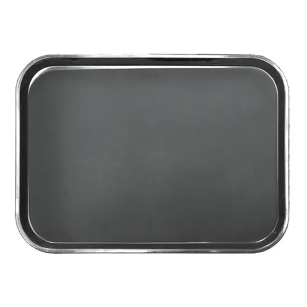 Поднос прорезиненный 40*30*2 см прямоуг. черный пластик P.L. - BarWare