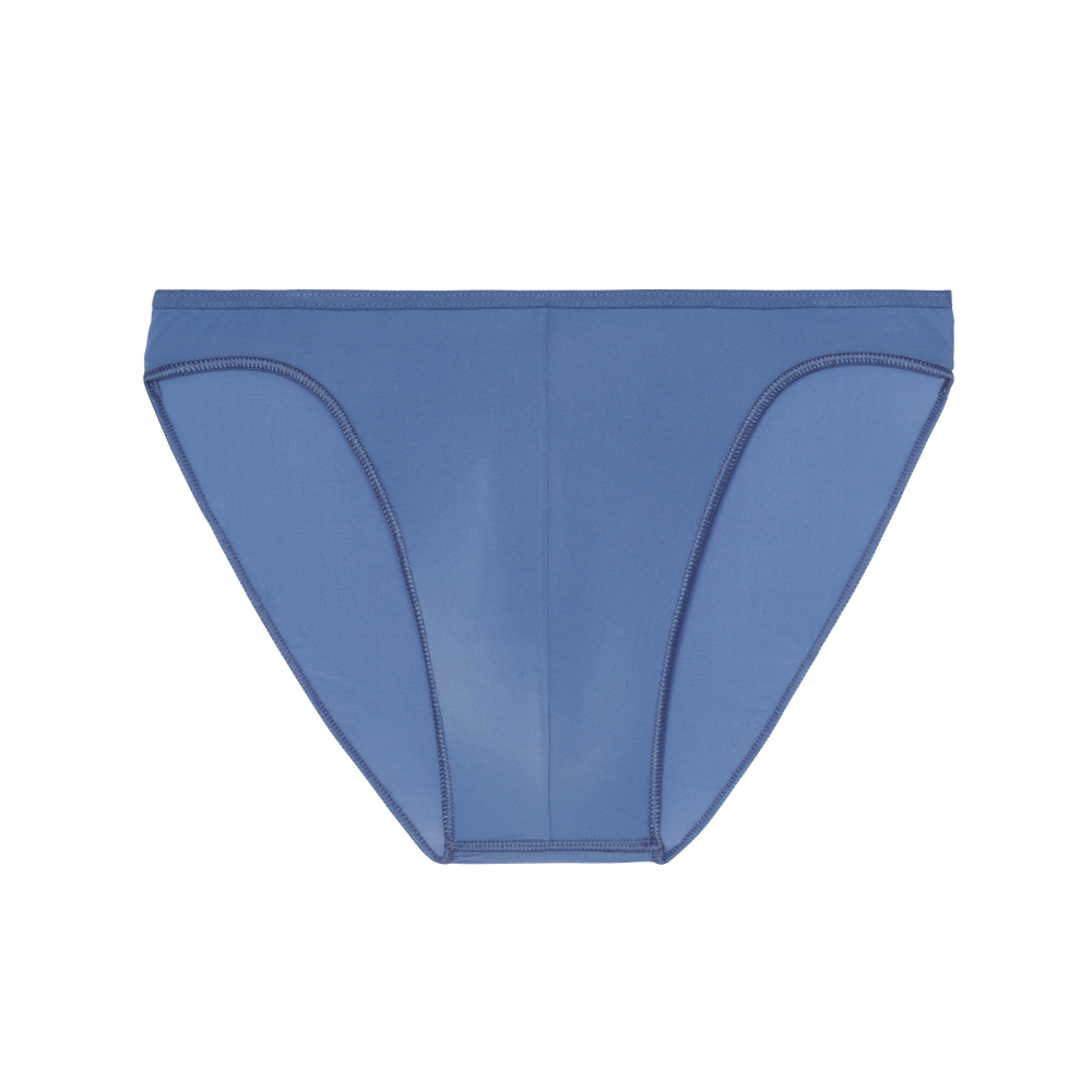 Мужские трусы слипы синие HOM PLUMES Micro Briefs 404756_4000CG