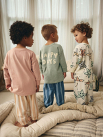 Пижама для мальчика Next B80-599, 3 шт., Молочный, Синий, Бежевый