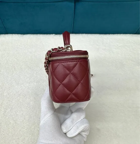 Сумка Chanel Vanity mini , бордовый