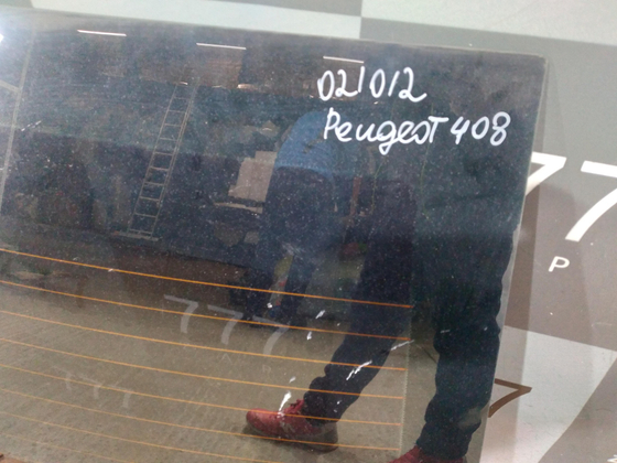 Стекло заднее Peugeot 408 12-22 Б/У Оригинал 9676485680