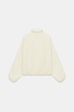 ZARA КУРТКА ИЗ НЕЙЛОНА С КАРМАНАМИ,БЕЖЕВЫЙ