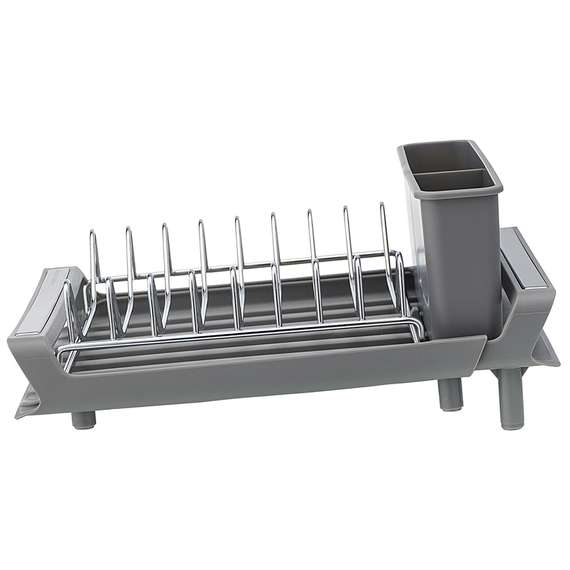 Сушилка для посуды atle раздвижная малая, серая