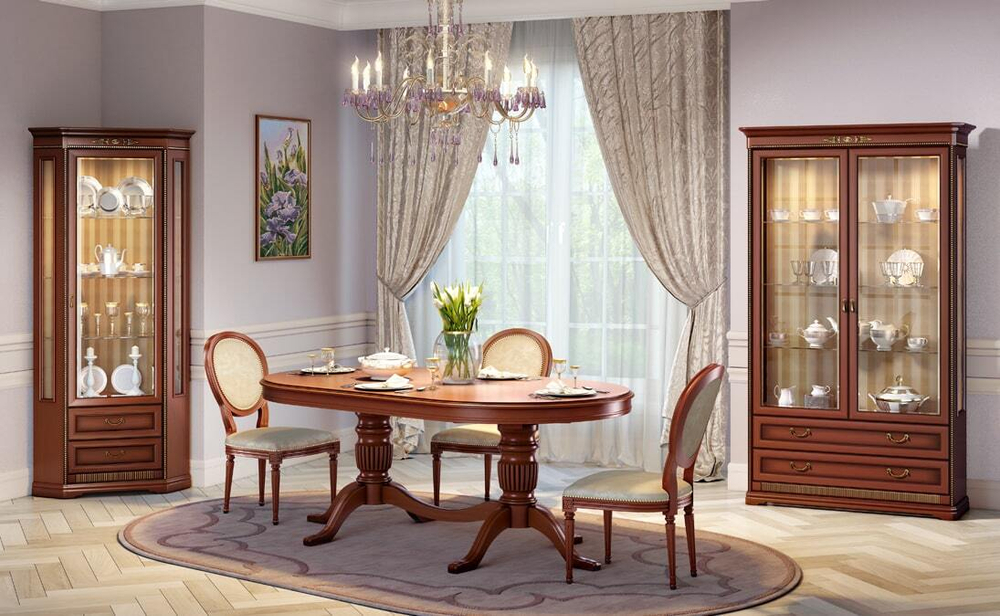 ДЖОКОНДА Гостиная. Шкаф д/посуды 2-х дверный