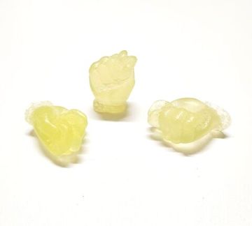 Набор сувенирного мыла желтое "Фиг", 3штуки