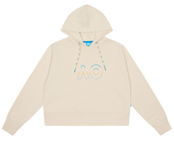 Женская Кофта теннисная Australian Open Oversized Logo - Бежевый