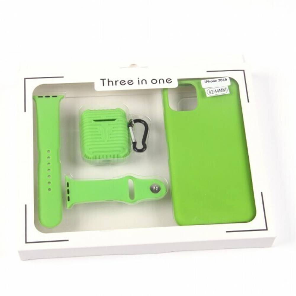 Набор 3 в 1 для iPhone 11 Pro Max, 011448 Зеленый