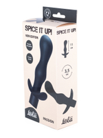 Анальная пробка с вибрацией Spice it up Passion Black - 14 см.