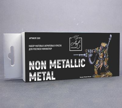 P-3301 Набор красок Art Color Non Metallic Metal, 6шт
