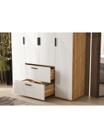Шкаф для одежды 4 створки Браш Вайт 160х51х223
