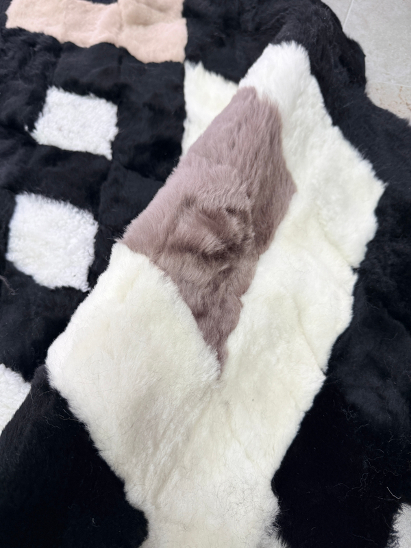 Покрывало меховое ковер из шкуры овчины