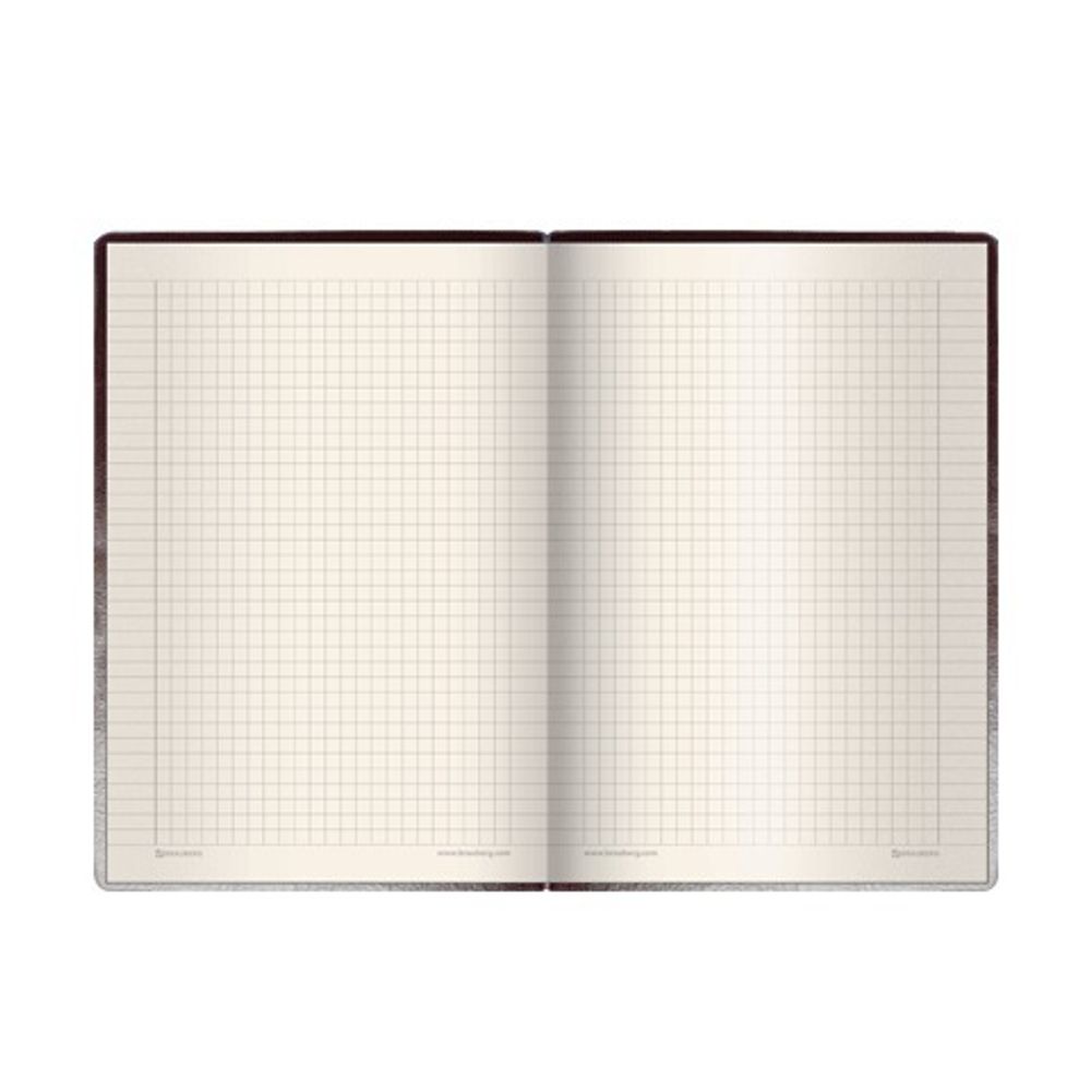 Блокнот А5 (148х218 мм), BRAUBERG "Western", 128 л., гладкий кожзам, резинка, клетка, коричневый, 125238