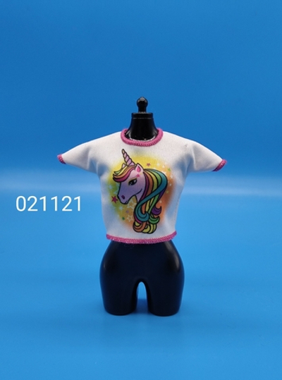 Одежда для куклы Барби футболка 021121