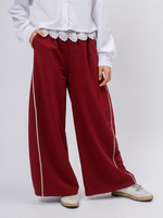 Брюки лампас бордо