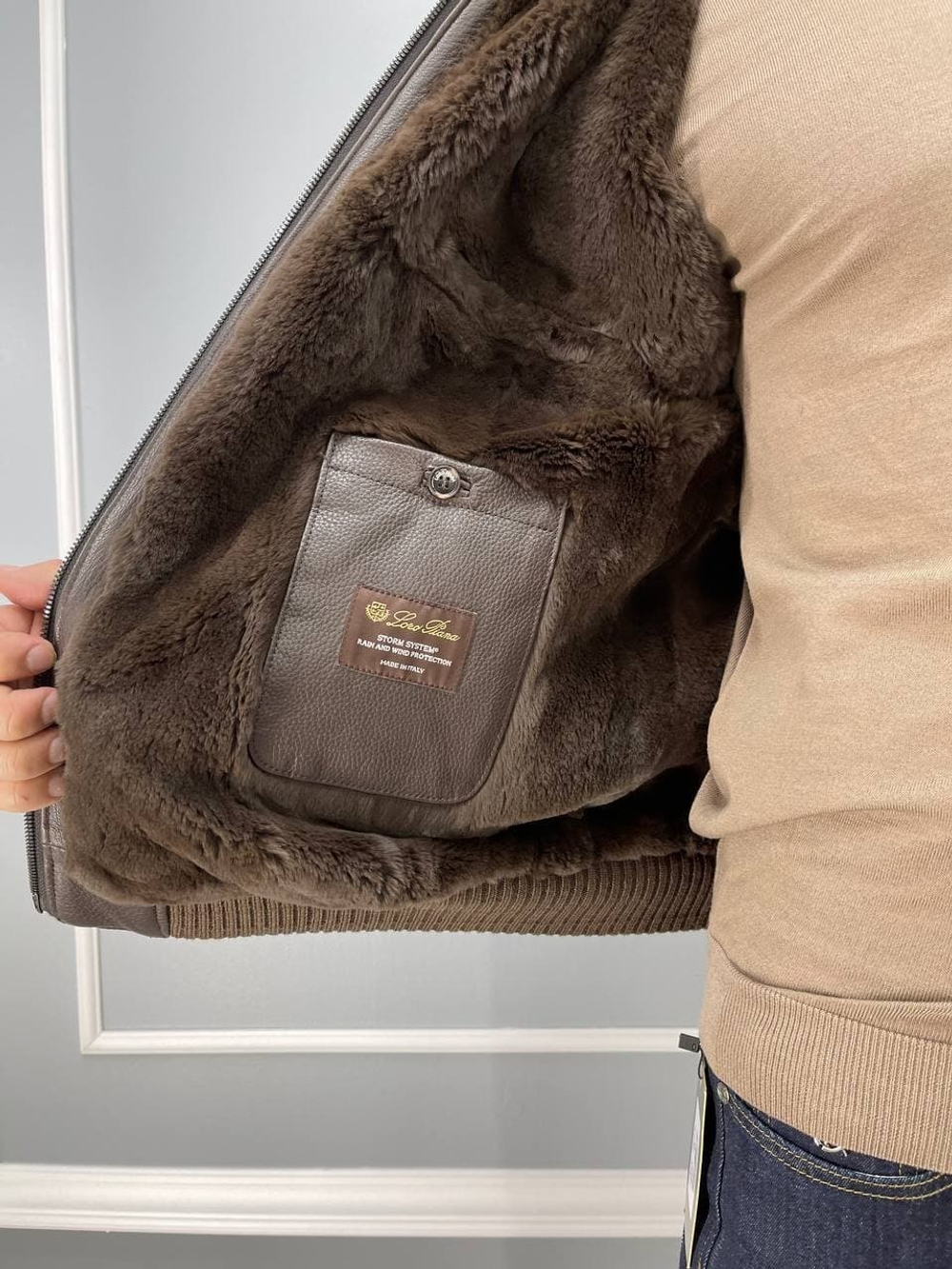 Куртка Loro Piana с мехом внутри