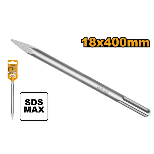 Зубило пикообразное SDS Max 18x400 мм INGCO DBC0214001