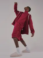 Лонгслив One Two High Neck Logo Beaujolais бордовый