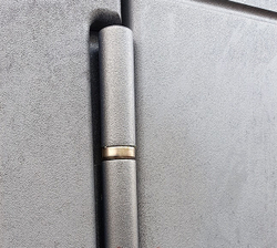 Входная металлическая дверь Рекс 28 Бетон темный / ФЛ-291 Лучи Бетон темный 16мм (одинаковый цвет снаружи и внутри)