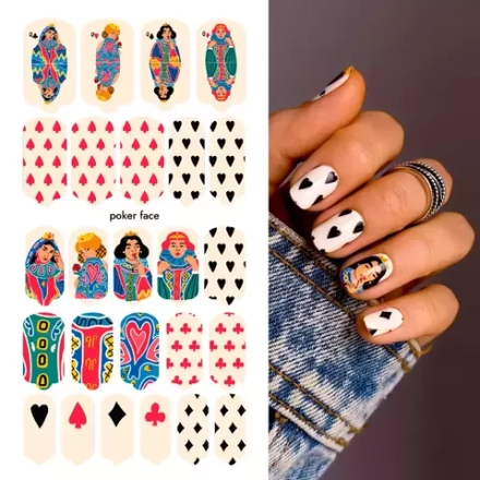 Плёнки для маникюра by provocative nails poker face