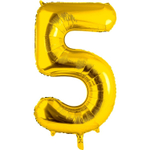 Фольгированные цифры в золотом цвете 66 см / 102 см