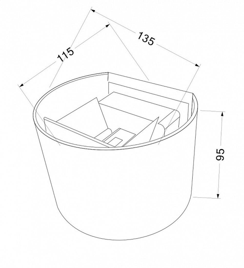 Накладной светильник Maytoni Fulton O573WL-L6W