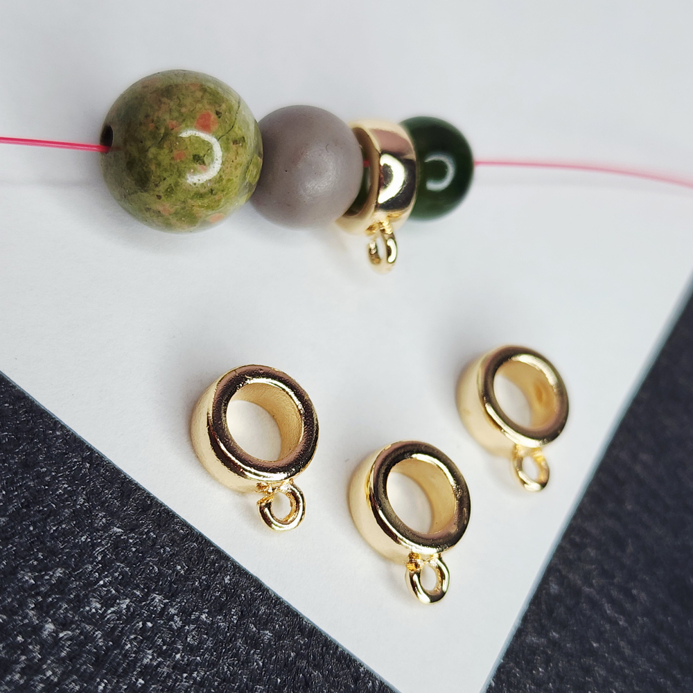 Бейл позолота, р-р 8×10мм, люкс фурнитура, штучно