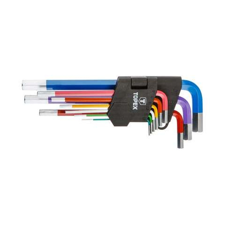 Шестигранные ключи 1.5-10 мм, набор 9 шт TOPEX 35D966