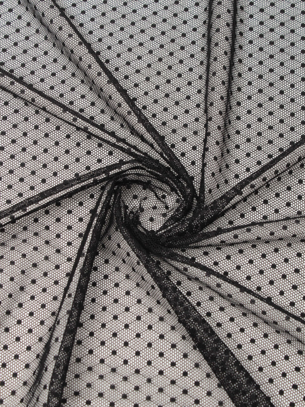 Сетка эластичная горошек в ромбик черная НОВАЯ метражом