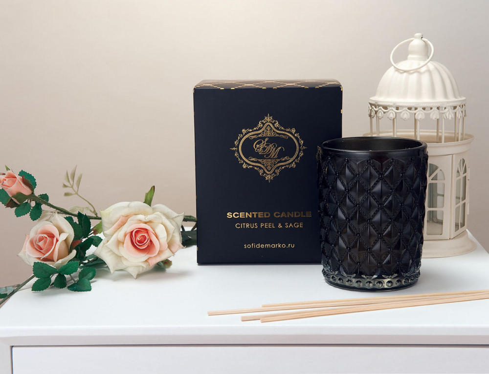 Цитрус и Шалфей Свеча Ароматическая (1шт) Sofi De MarkO