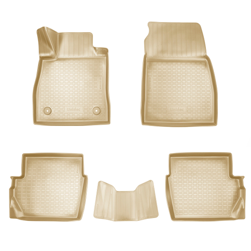 Ковры в салон Norplast/Unidec для Ford Fiesta II (2017-), Бежевый, 5 штук, арт.NPA11-C22-215-1-B