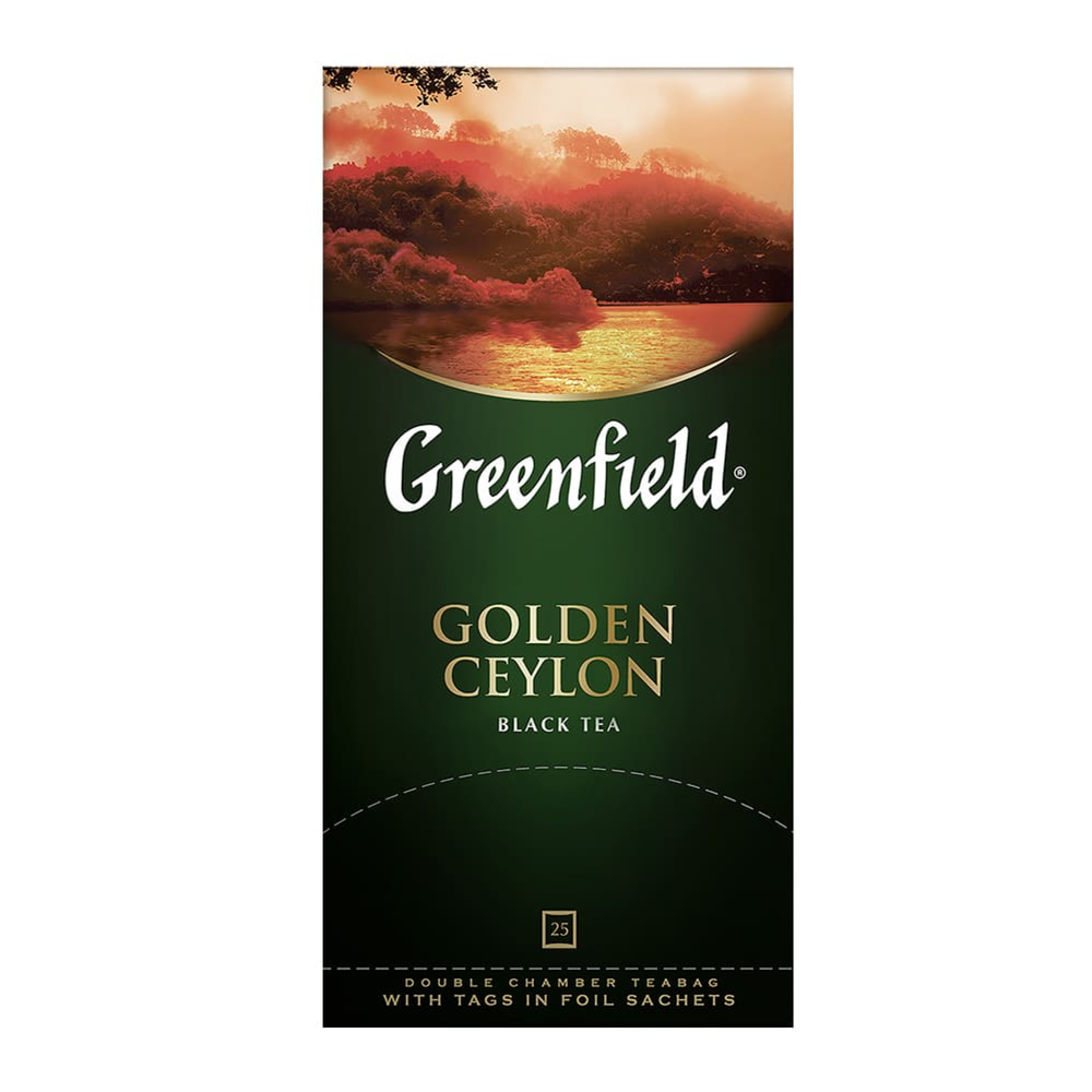 Чай черный в пакетиках Greenfield Golden Ceylon, 25 пак