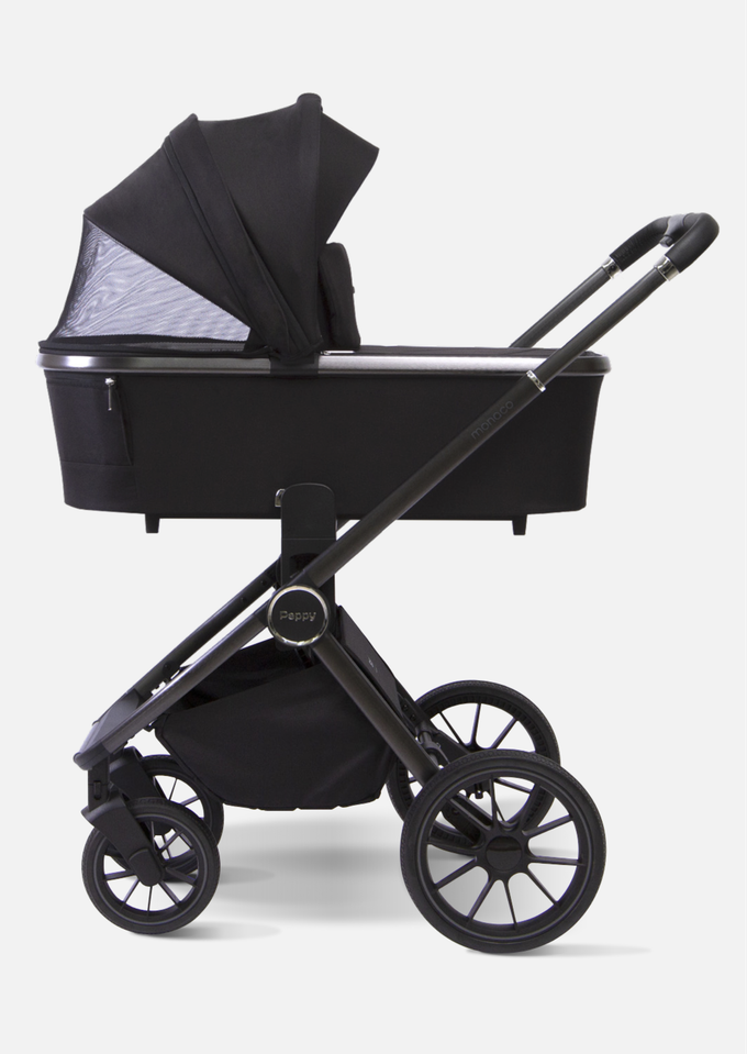 Peppy Коляска детская Monaco 2 в 1 GP Black (черный)