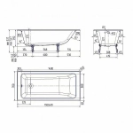 Ванна чугунная Delice PARALLEL Comfort DLR220503-AS 150x70 белая
