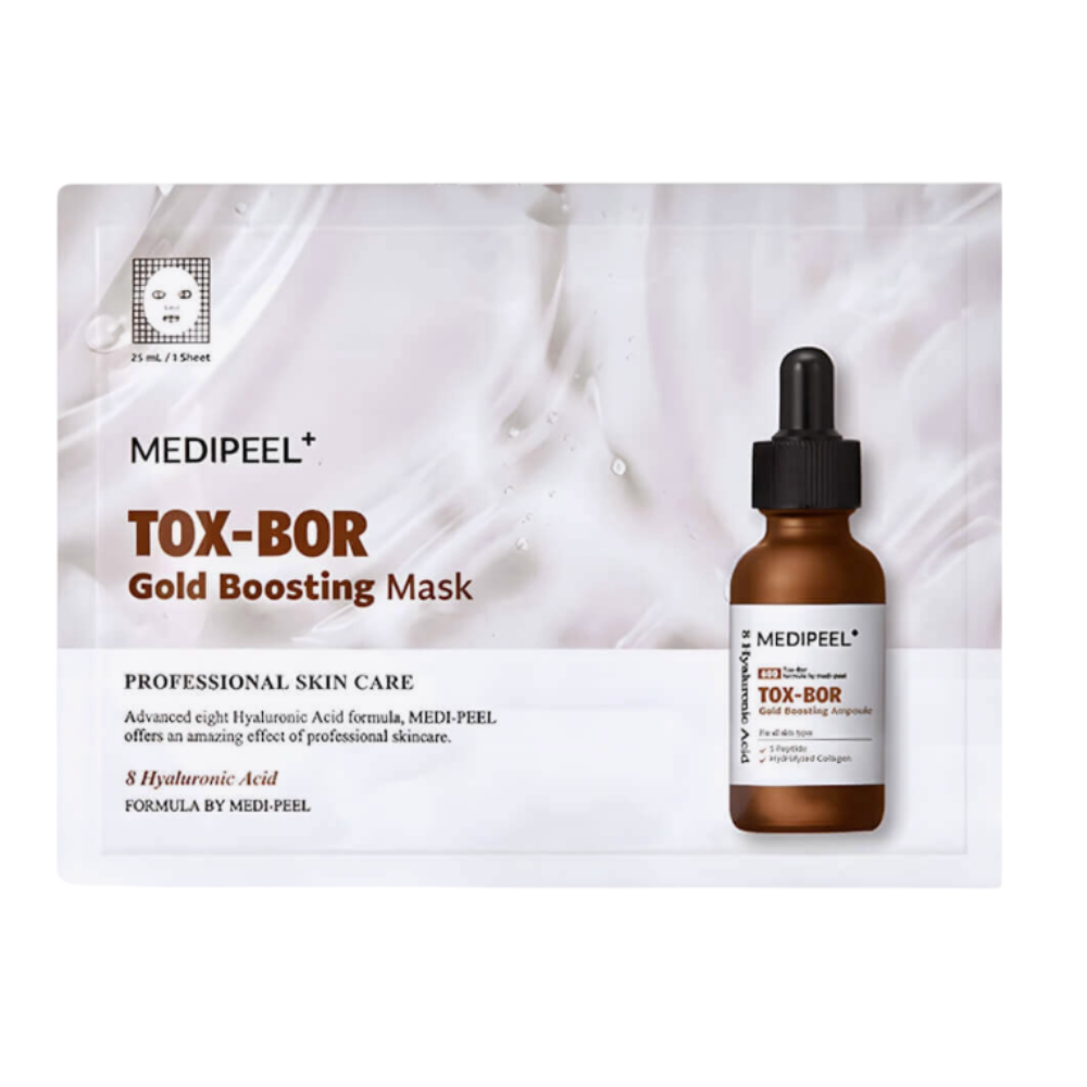 Укрепляющая тканевая маска с волюфилином и золотом MEDI-PEEL Tox-Bor Gold Boosting Mask