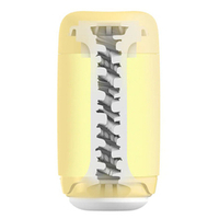 Желтый мастурбатор 16,5см Tenga Puffy Custard Yellow PUF-004