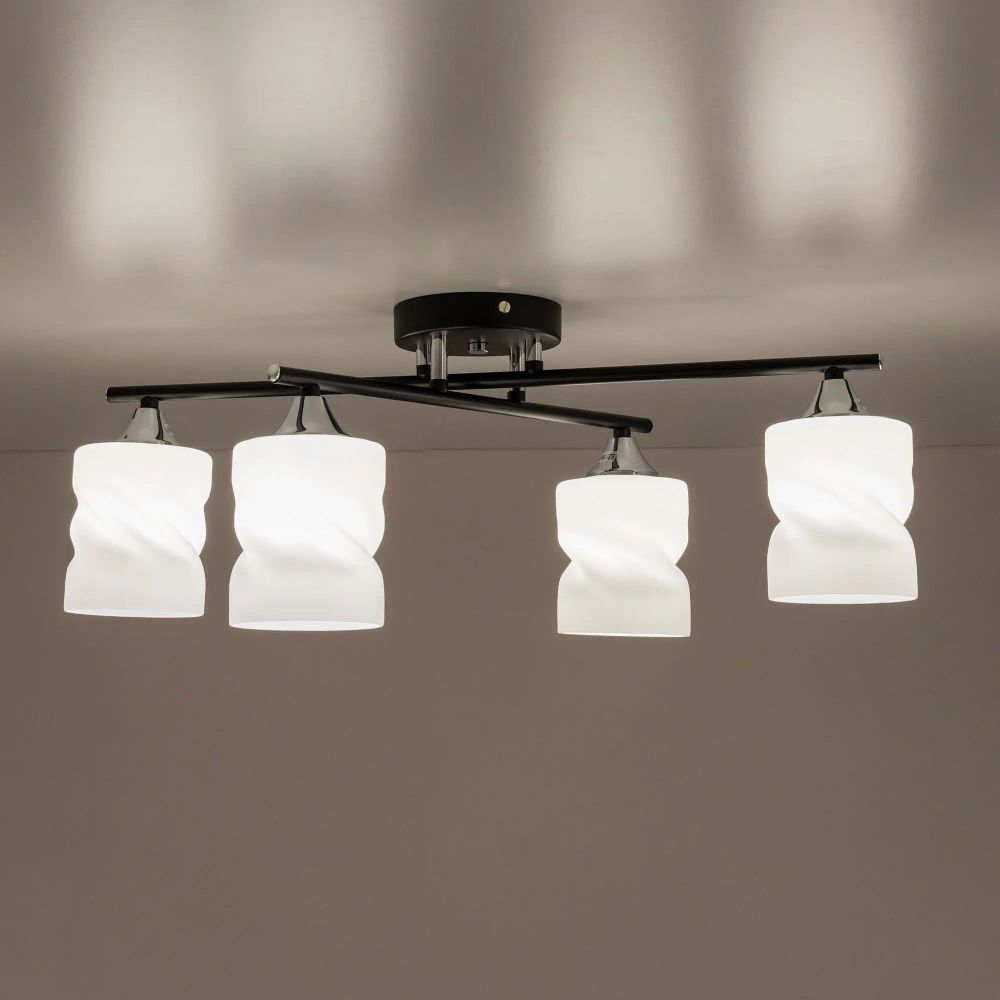 Citilux Нильс CL132145 Люстра потолочная Чёрная