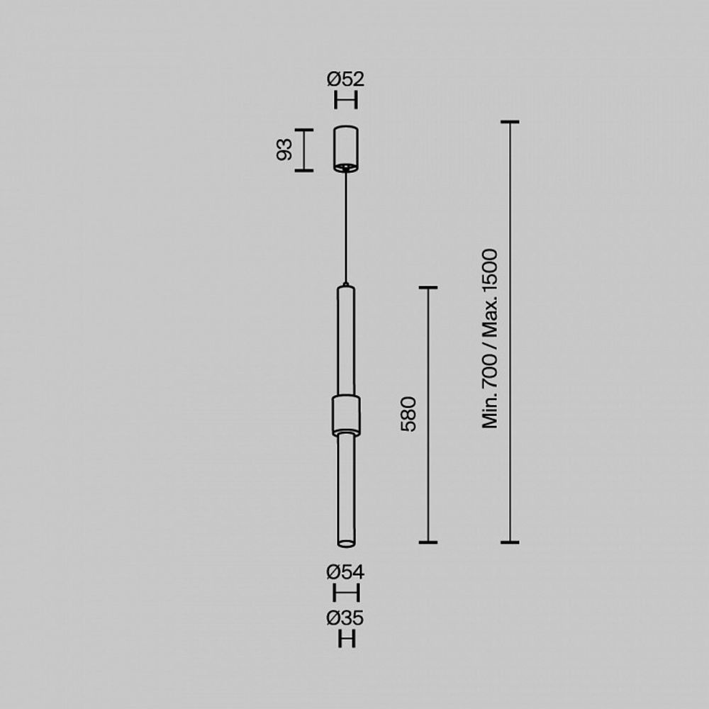 Подвесной светильник Maytoni Jelly P105PL-12W3K-B