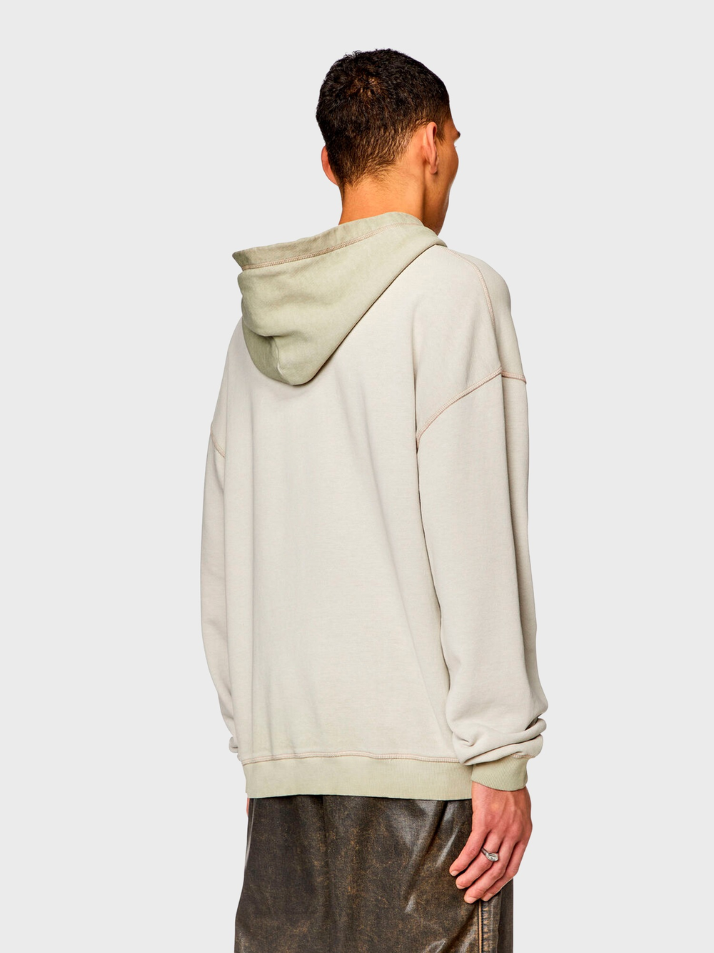 Худи Diesel S-BOXT-HOOD-N10 Gray / Green