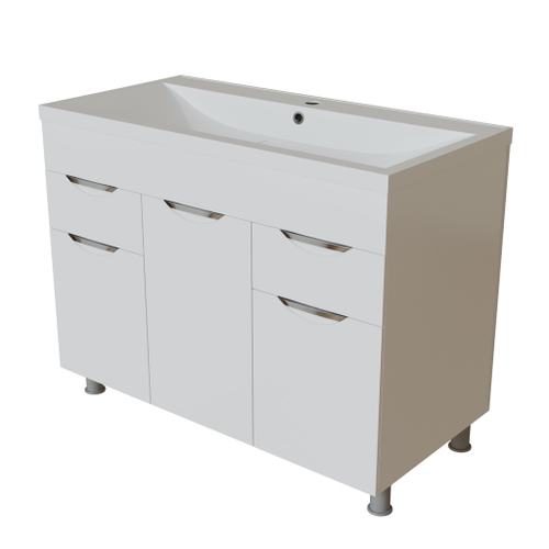 Тумба д/ванной "ЭТЬЕН-100" под раковину Нелли -100 (MIXLINE) (ПВХ)