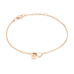 Браслет «Буква Е» из красного золота