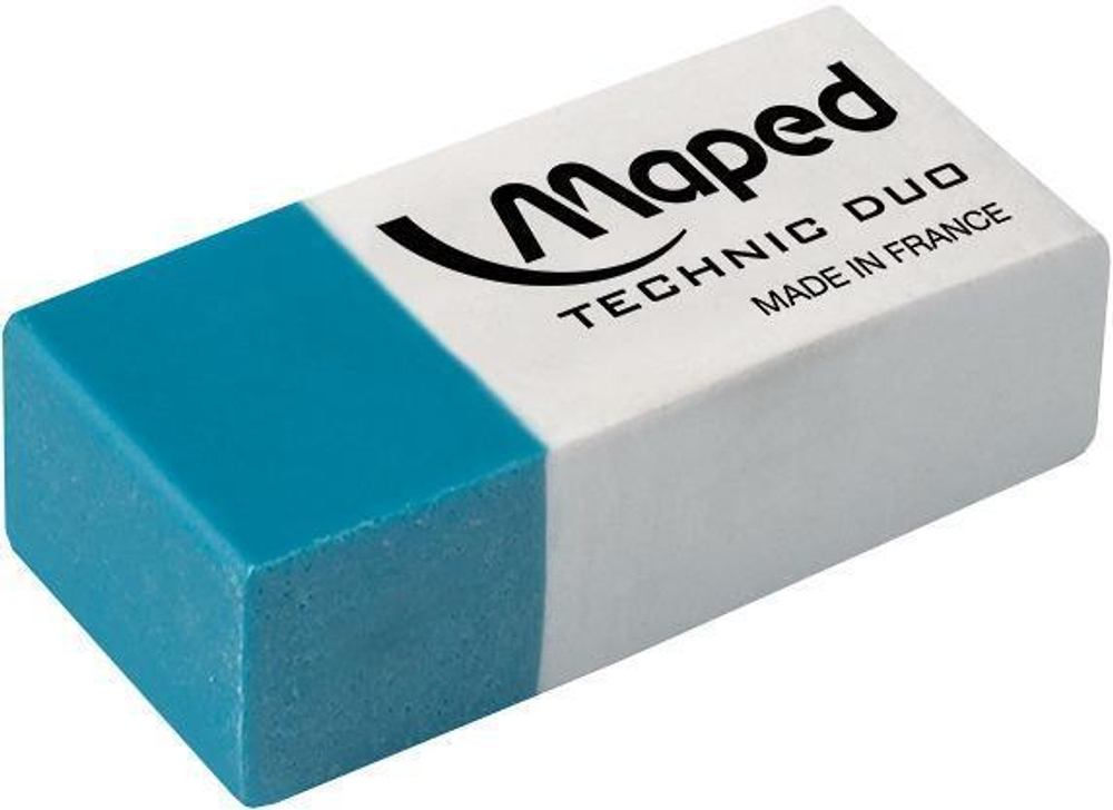 Ластик TECHNIC DUO 2в1 для карандаша, чернил (Мапед)