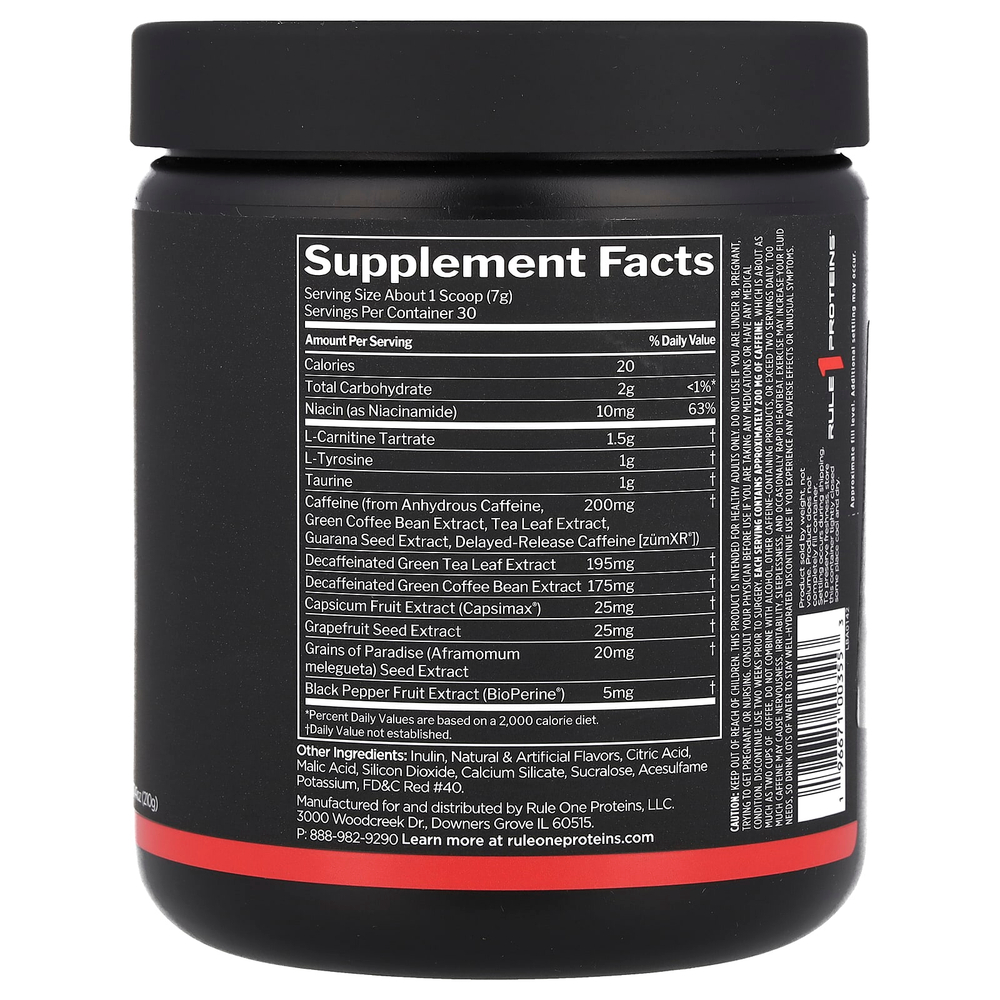 Rule One Proteins, Burn ™, Thermo Weight Management, снежный конус, 210 г (7,41 унции)