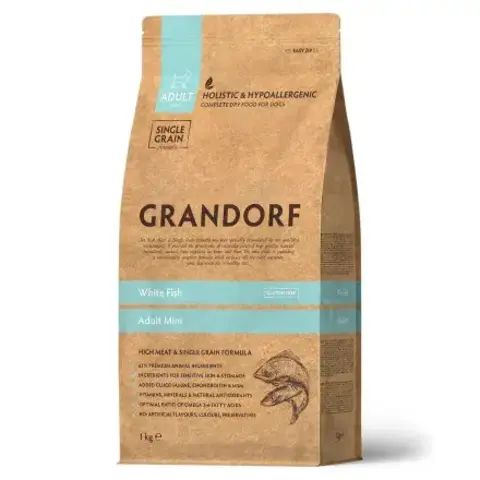 Grandorf сухой корм для собак мини пород белая рыба 1 кг