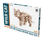 Сборная модель деревянная, конструктор 3D EWA Механический Кот (Кошка)